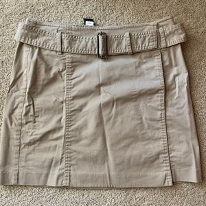 Khaki wrap skirt from The Limited